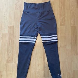 Bombshell Sports Wear Gray Thigh Sock, High Waist